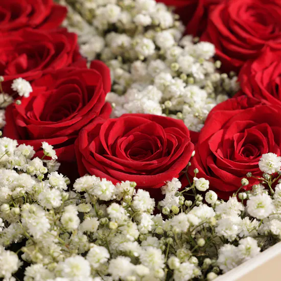 I Love You Red Rose Box