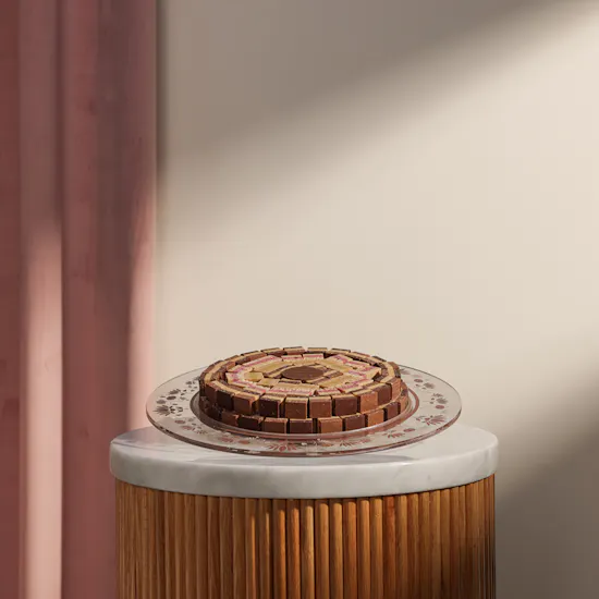 Soucolat Jaipur Trio Mix Round Tray