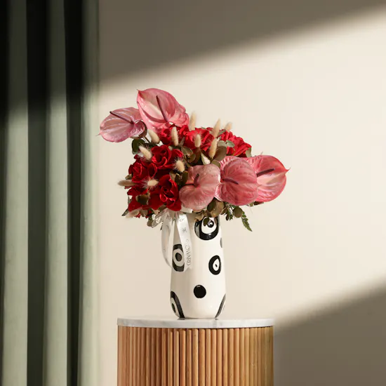 Colorful Flowers Vase