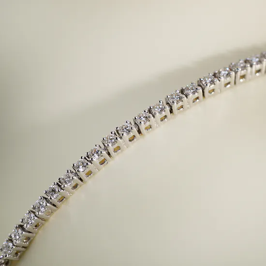 Gold Land Jewelry Half Tennis Bracelet