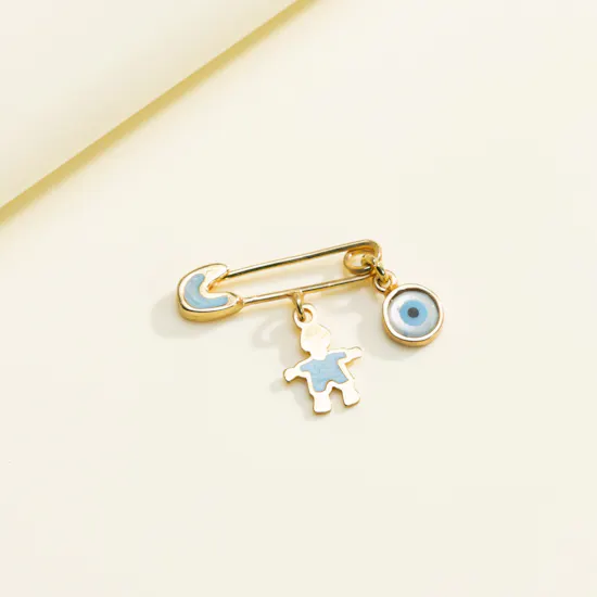 Hrh Gold Plated Little Star Baby Boy Pin