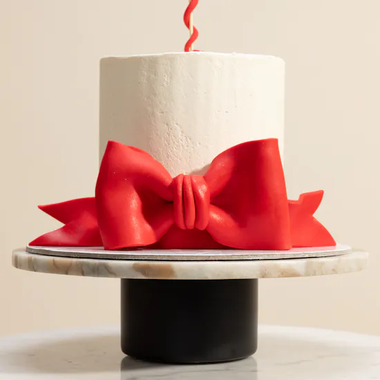 Floward Bow and Heart Chocolate Cake