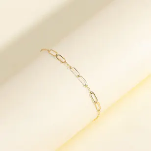 Miss L' Rectangle Chain Bracelet