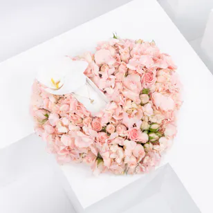 Baby Fitaihi Gold Necklace in Floral Heart