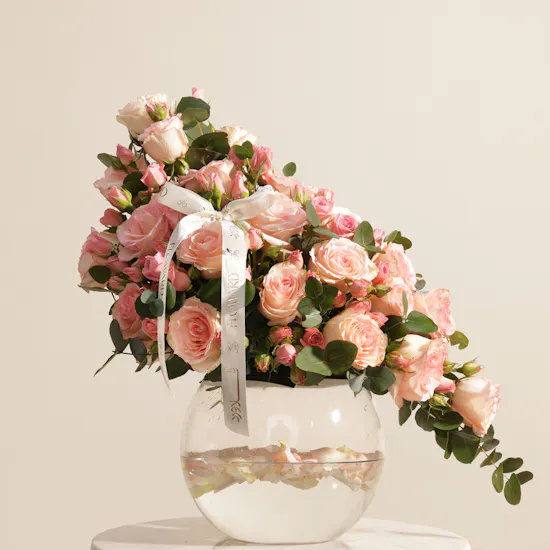 Pink Brust Flower Vase