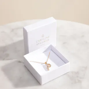 Caroline Svedbom Mini P Letter Crystal Necklace Caroline Svedbom Mini P Letter Crystal Necklace