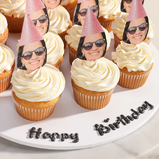 NQ's Bakery Personalized with Photo Cupcakes