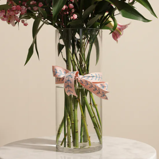 Simply Pink Lilies Vase