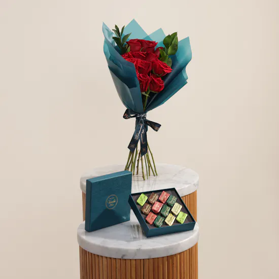 Venchi Murrine Gianduiotto Blue Gift Box | Opulent Flowers