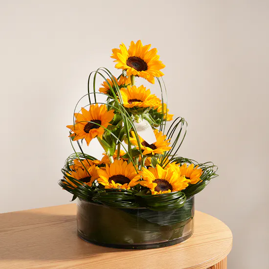 Cheerful Sunflowers Vase