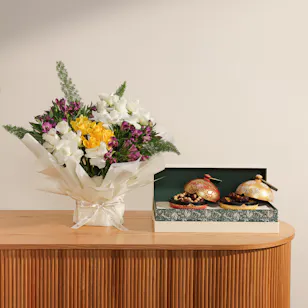 Bonbonniere Assorted Nut-Stuffed Dates Gift Set | The Lovely Gathering Flower Bouquet 