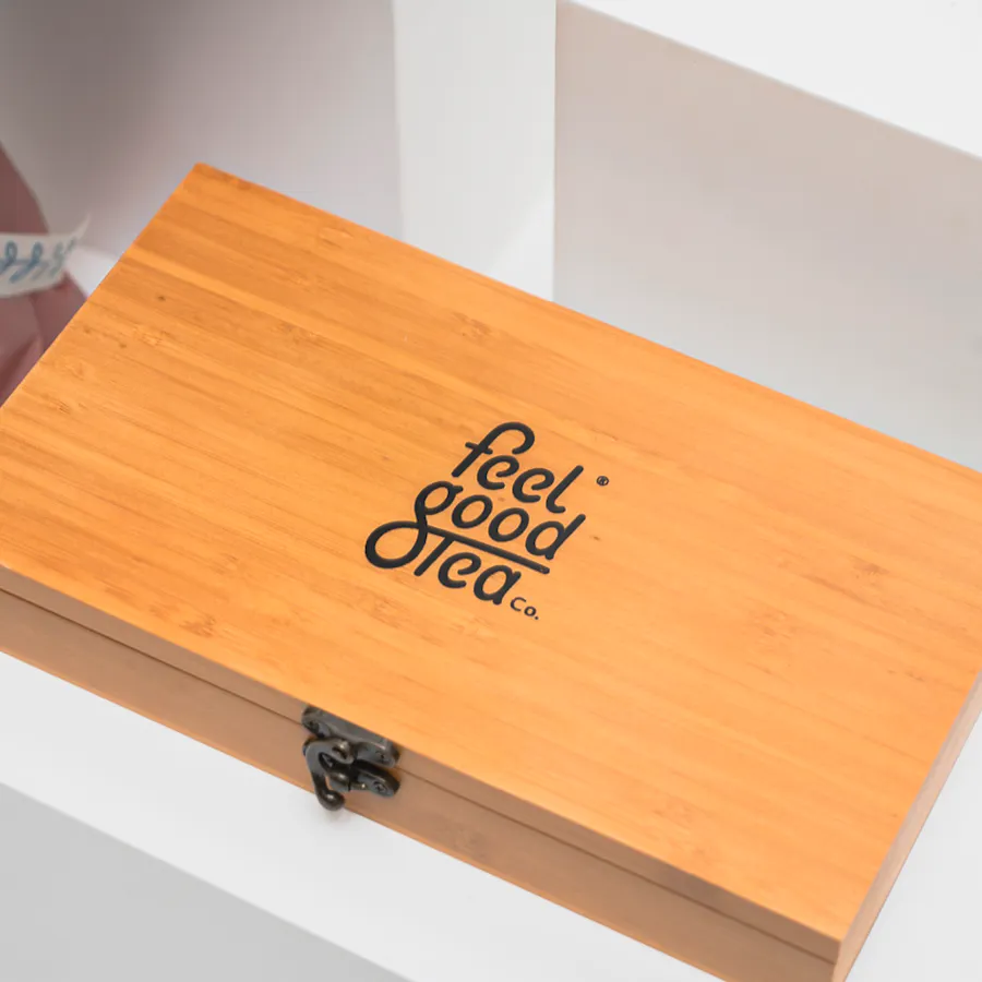 Feel Good Tea Wooden Box | Charming Bouquet 4
