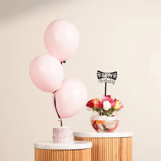 Noon Sweets Lavender Bloom Cake | Birthday Flowers and Balloons