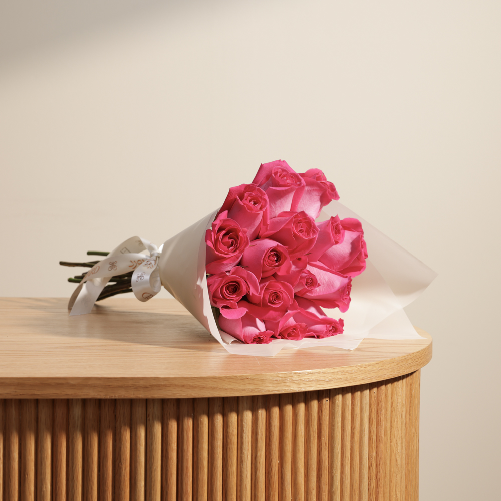 Fuchsia Grace Rose Bouquet