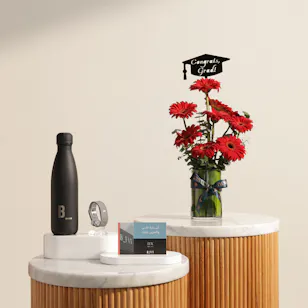 B_Fit Gym Membership Gift Set | Golden Future Flower Vase