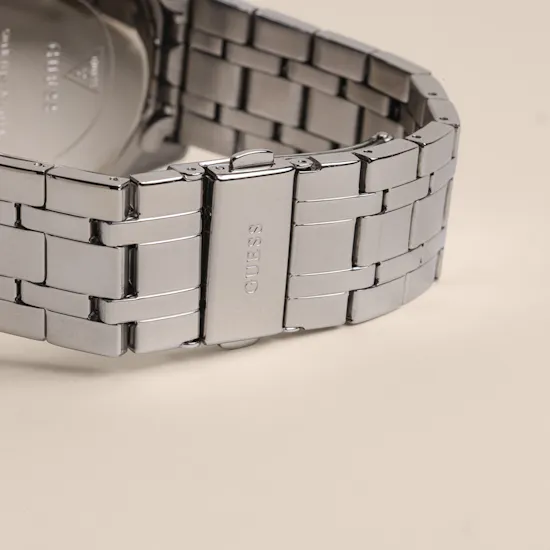 Guess Silver Tone Multi-function Men’s Watch