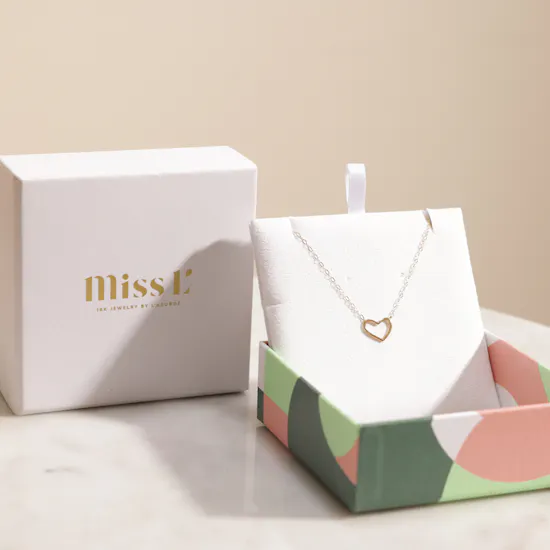 Miss L' by L'azurde Heart Gold Necklace