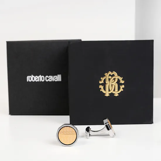 Roberto Cavalli Cufflinks | Silver and Gold