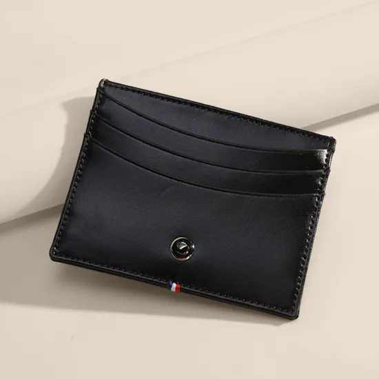 S.T. Dupont Line D Black Leather Men’s Card Holder