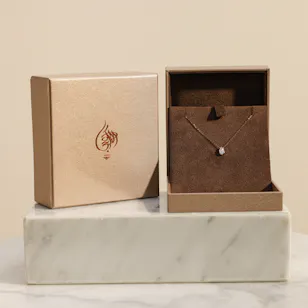 Kooheji Jewellery Drop Shape Diamond Baby Necklace