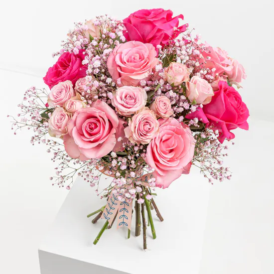 Pink Twist Rose Bouquet