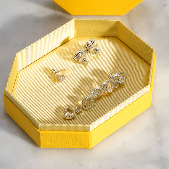 Swarovski Millenia Drop Silver Tone Women's Earrings