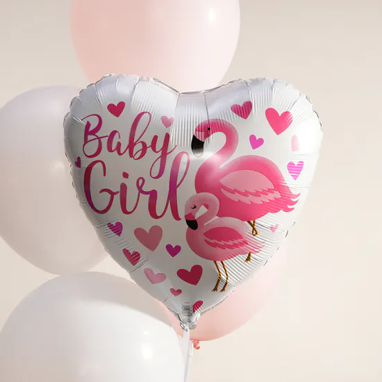 Baby Girl Balloons Set | 5 Balloons