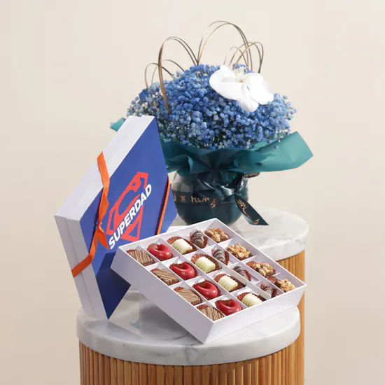 Le Chocolatier Dubai Super Dad Chocolate Box | Tender Flower
