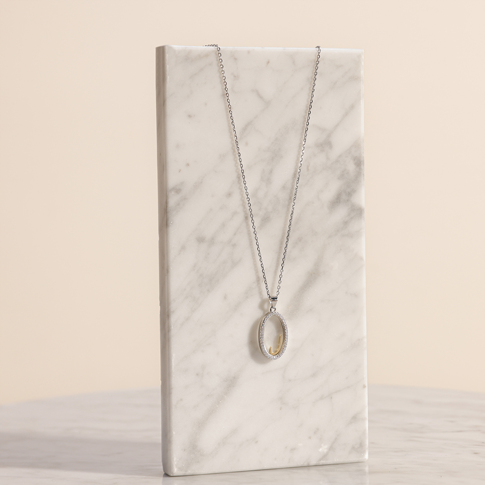 Floward Mirror & Letter Necklace | Letter L 