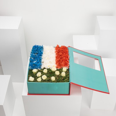 France Flag FIFA Flowers Box