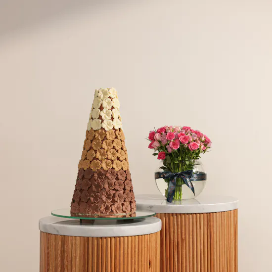 Rava Flower Chocolate Tower | Love and Care Flowers