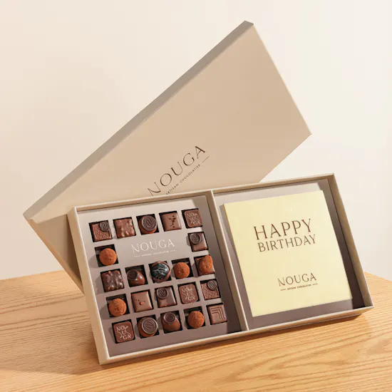 Nouga Happy Birthday Bonbon Chocolate Box