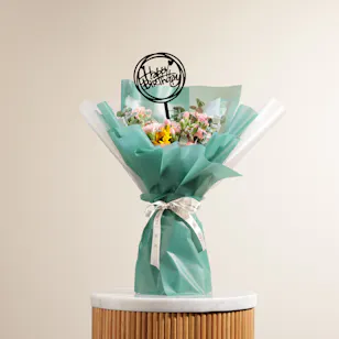 Enchanting Floral Bouquet | Happy Birthday