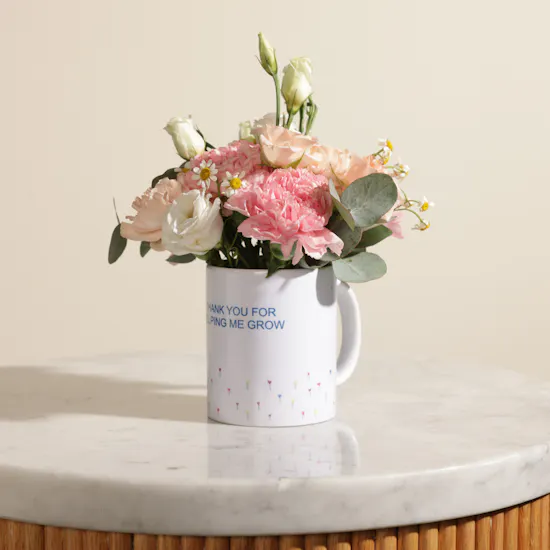 Garden of Gratitude Thank You Flower Mug