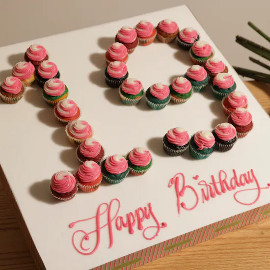Helen's Bakery Birthday Number Cupcakes | Magical Bouquet