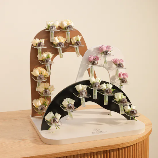 Founding Day Chocolate and Flowers Favor Tray