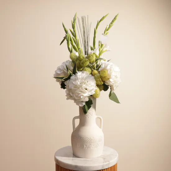 Hydrangea & Gladiolus | Keramos Studio Vase