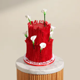 Floward Omani Women's Day Maroon Cake Floward Omani Women's Day Maroon Cake