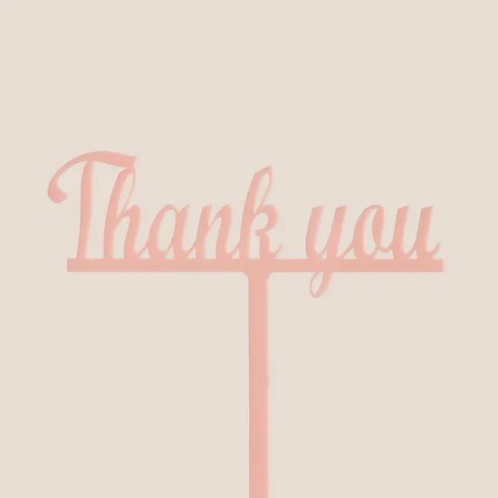 Floward Thank You Peach Topper