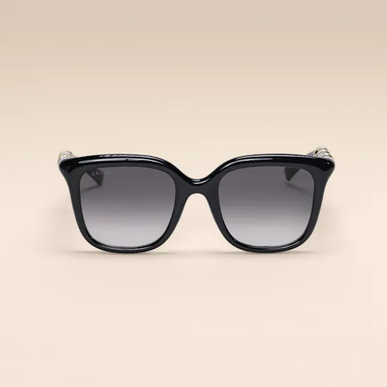 Gucci Square Black Women's Sunglasses