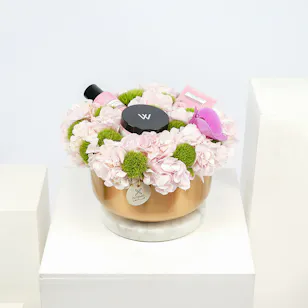 Soft Pink with Care Products by Snowwhite 