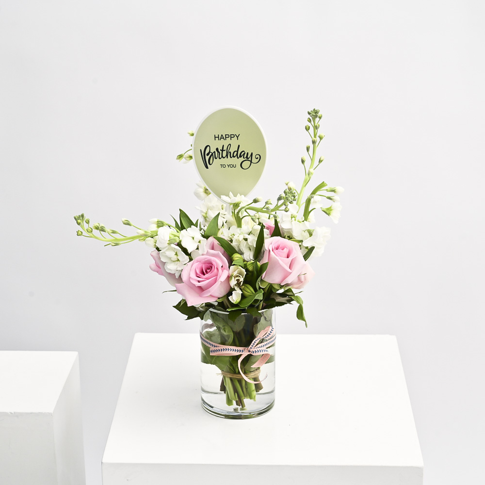 الباستل المتكامل | مزهرية عيدميلاد أسطوانية