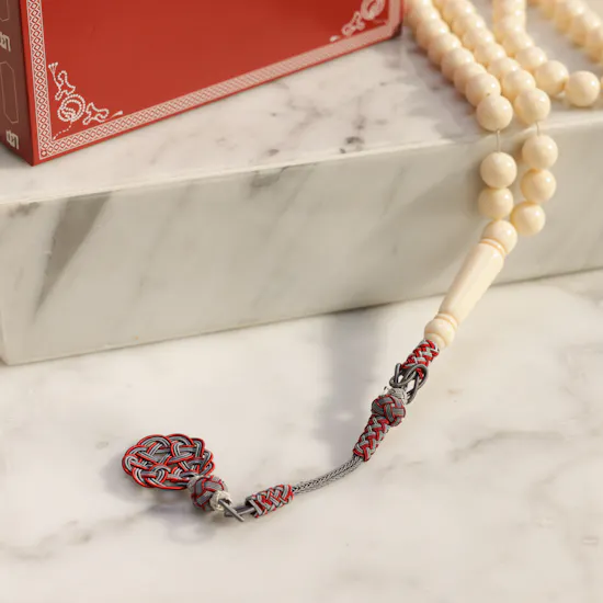 Kun White Bakelite Rosary