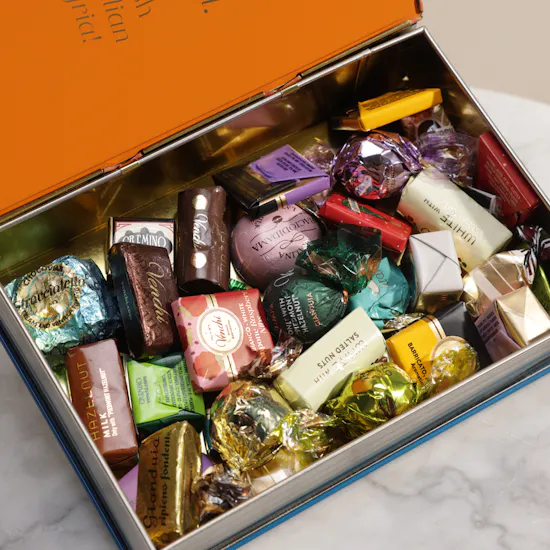 Venchi Murrine Maxi Assorted Chocolates Orange Book Box