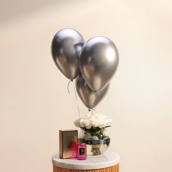 Ibrahim Al-Qurashi Dark Lavender | Flowers & Balloons