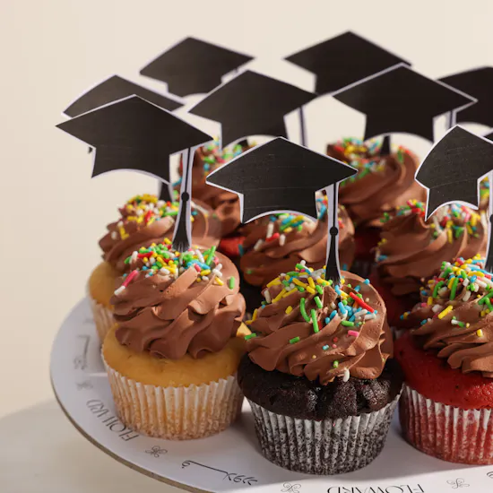 Floward Mixed Graduation Cupcakes