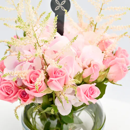 Pink Blooms Vase