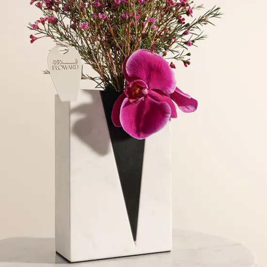 Marble Majesty Flower Vase