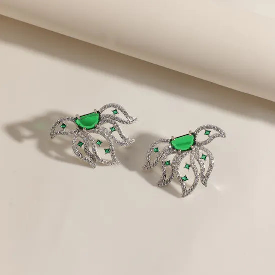 Floward The Floral Octopus Green Earring