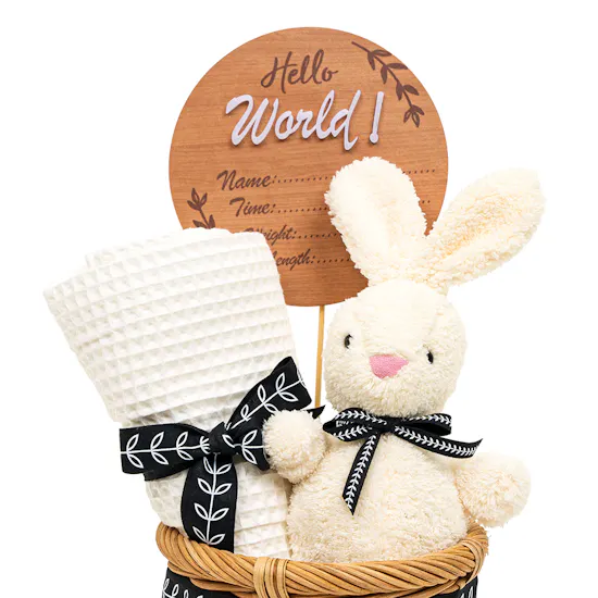 Cozy Bunny Basket | Flowers Bouquet